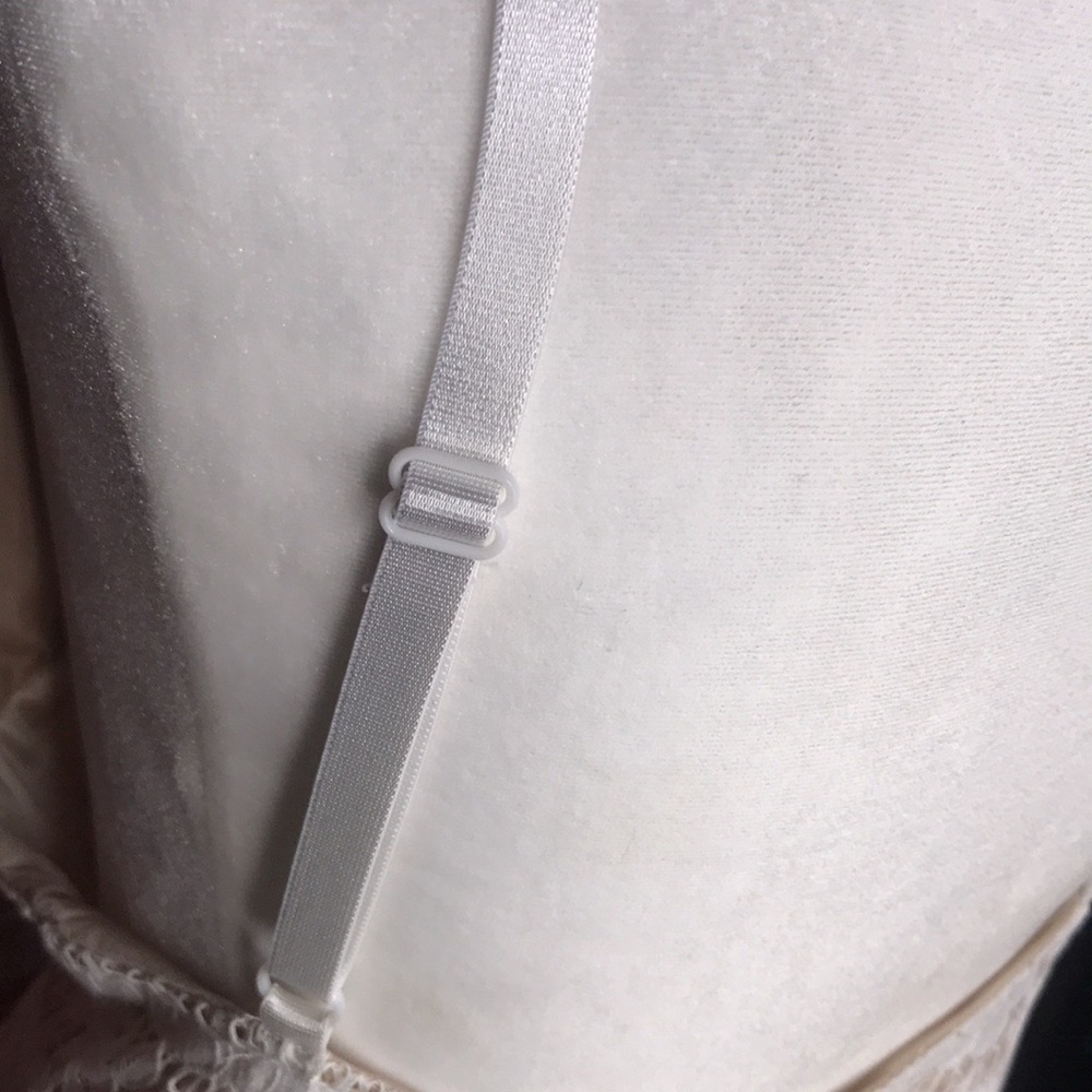White Lace Overlay Sundress with Built in Bodysuit - Picture 11 of 13